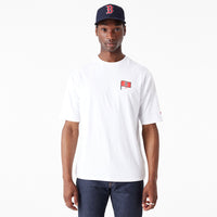 New Era Boston Red Sox MLB Burger Graphic Oversized T-Shirt White - Soulsideshop