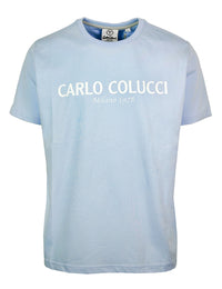 Carlo Colucci T-Shirt Blue - Soulsideshop