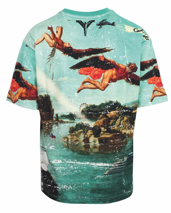 Carlo Colucci Oversize Shirt Print Multicolor