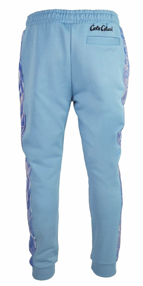 Carlo Colucci Cargo Sweatpants Blue