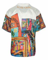 Carlo Colucci Oversize Modern Art Shirt MultiColor - Soulsideshop