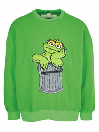 Carlo Colucci Sesame Street Teddy Oskar Sweatshirt Green