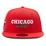 New Era Chicago Bulls 9FIFTY Stretch  Snap Cap Red