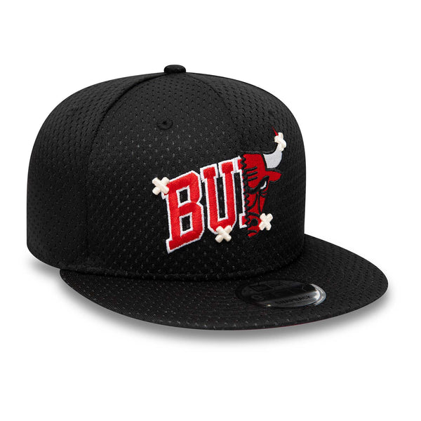 New Era Chicago Bulls 9FIFTY Stretch All Over Mesh Snap Cap Black