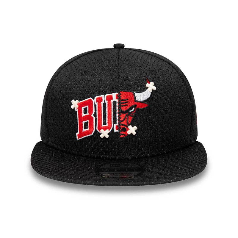 New Era Chicago Bulls 9FIFTY Stretch All Over Mesh Snap Cap Black