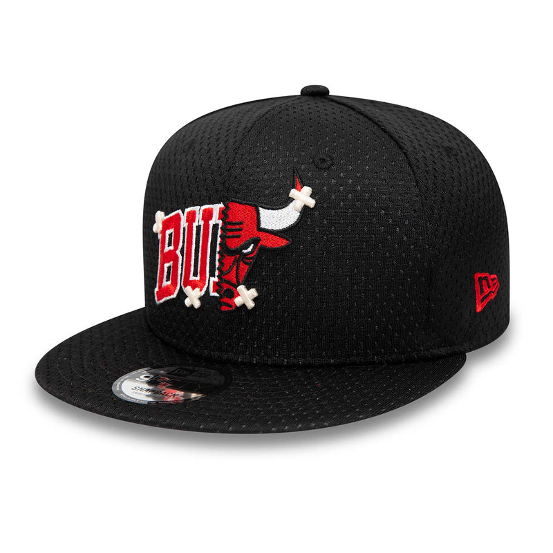 New Era Chicago Bulls 9FIFTY Stretch All Over Mesh Snap Cap Black