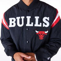 New Era Chicago Bulls NBA Panel Bomberjacke Black - Soulsideshop