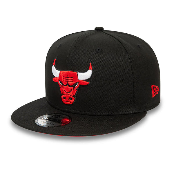 New Era Chicago Bulls NBA Rear Logo 9FIFTY Snapback Cap Black - Soulsideshop