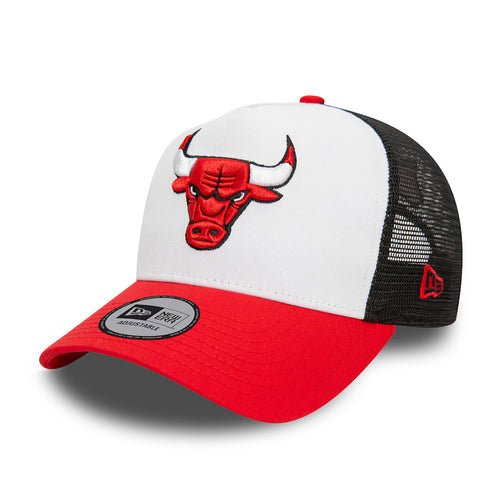 New Era Chicago Bulls NBA 9FORTY A-Frame Trucker Cap Red