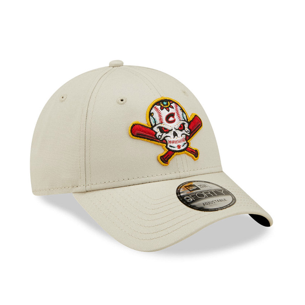 New Era Skulls The League 9FORTY Verstellbare Cap Creme