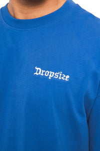 Dropsize Heavy Embo T-Shirt Blue