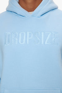 Dropsize Heavy Oversize Flat Front Hoodie Baby Blue