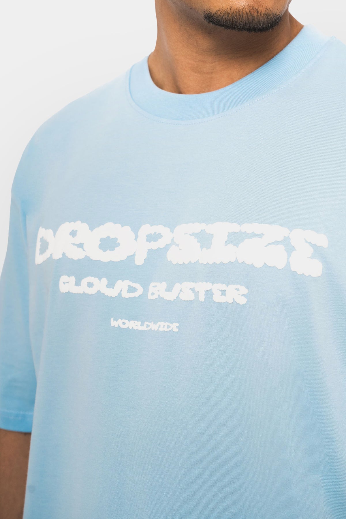 Dropsize Heavy Cloud Buster T-Shirt Baby Blue