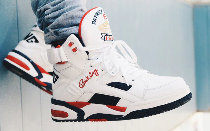 Ewing Sport Sneaker High Top Eclipse White Red Blue