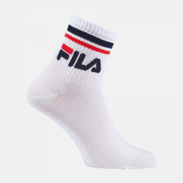 Fila Unisex Quater Socks 6 Pairs Pack White