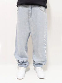 DADA Supreme Supreme Baggy Fit Jeans Light Blue - Soulsideshop