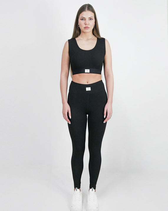 Chamakam Organic Sport Bra Emperdador Black