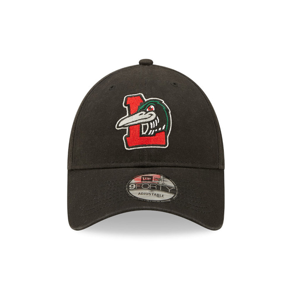 New Era Great Lakes Loons MiLB 9FORTY Verstellbare Cap Black