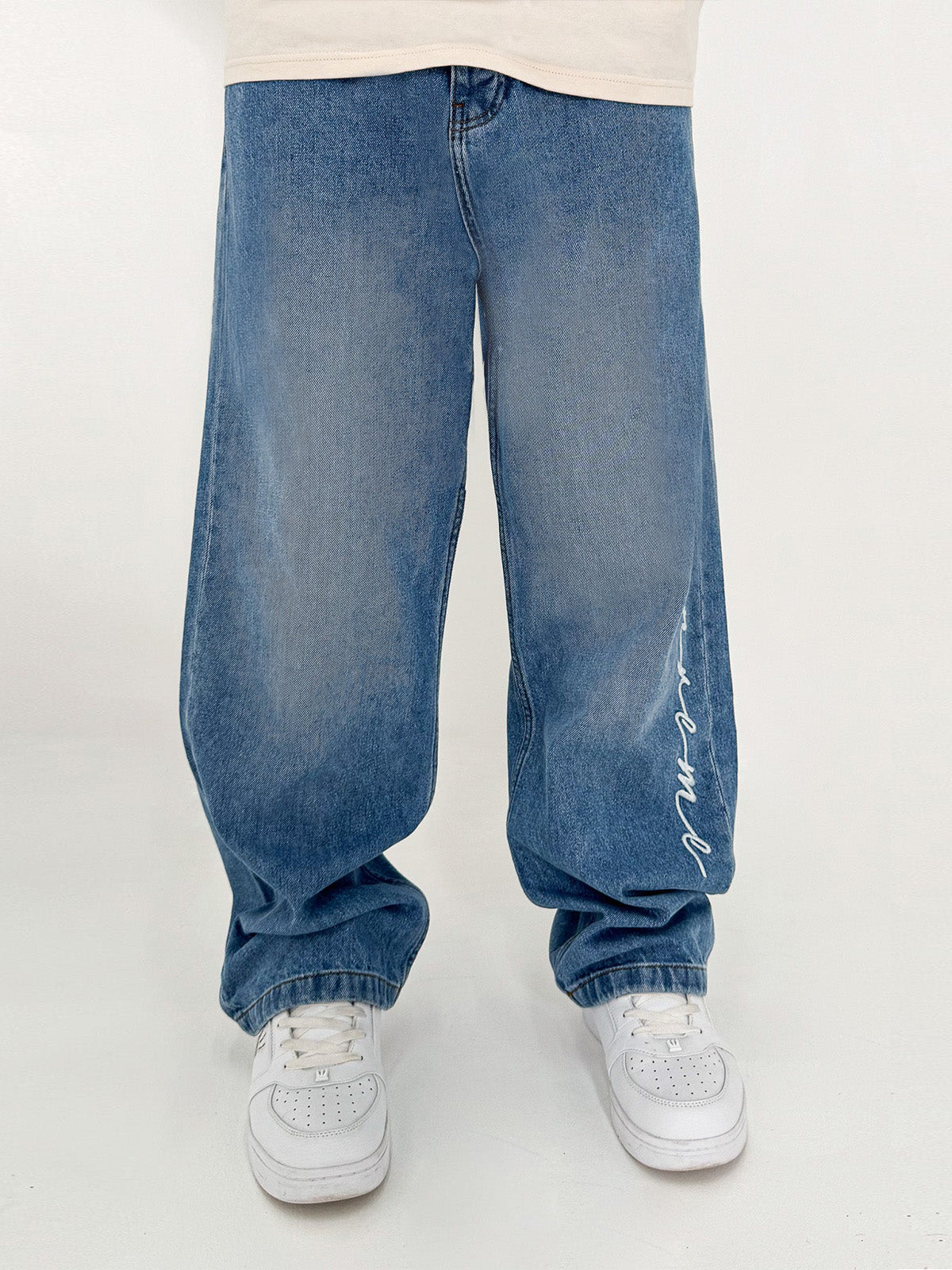 DADA Supreme Supreme Baggy Fit Jeans Blue - Soulsideshop