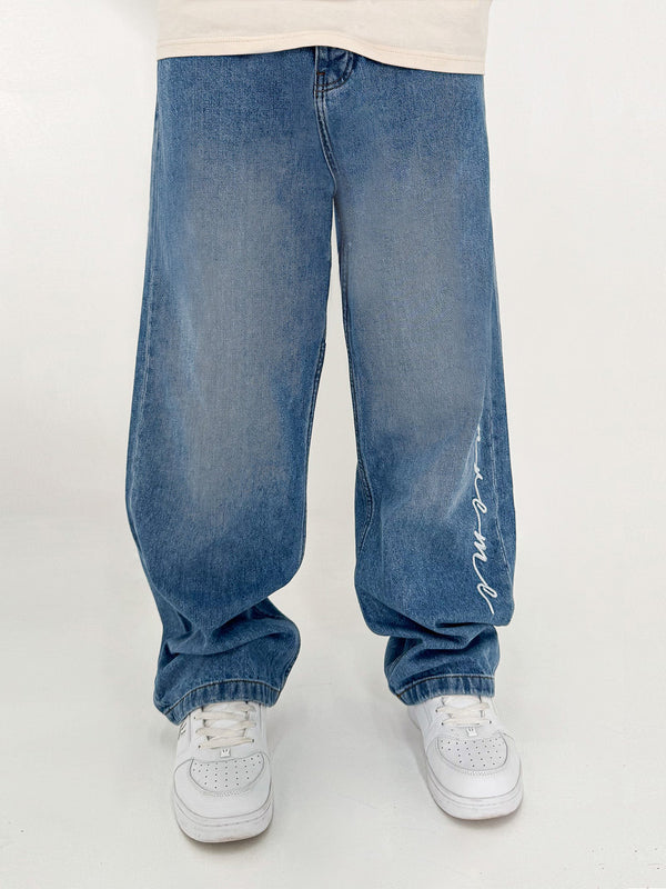 DADA Supreme Supreme Baggy Fit Jeans Blue - Soulsideshop