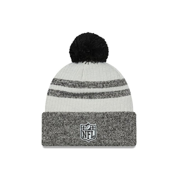 New Era NFL Las Vegas Raiders  Pom Knit Beanie Grey