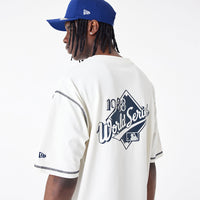 New Era LA Dodgers MLB World Series Oversized T-Shirt Creme White