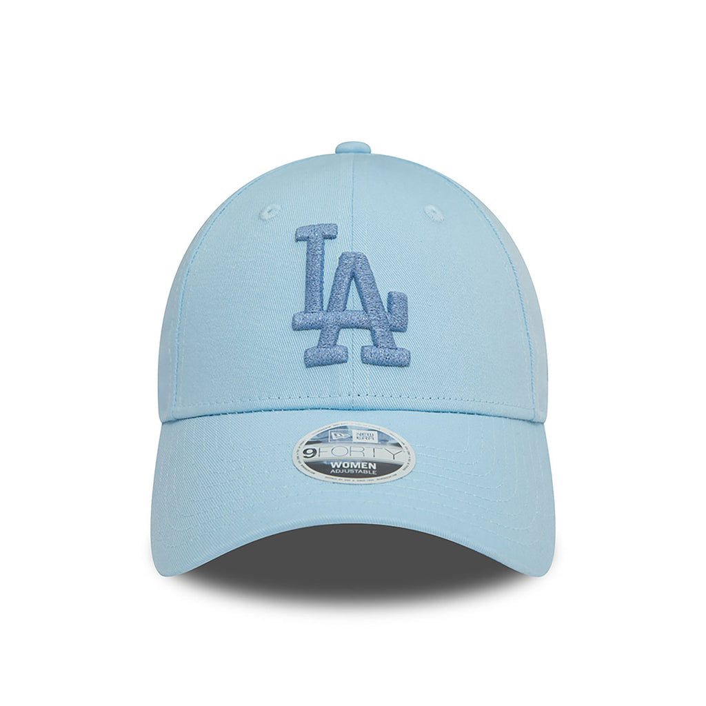 New Era LA Dodgers Metallic Damen 9FORTY Verstellbare Cap Pastellblaue - Soulsideshop