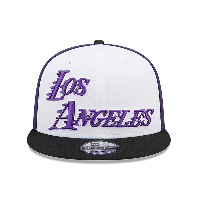 New Era LA Lakers Authentics City Edition 9FIFTY Snapback Cap White