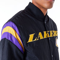 New Era LA Lakers NBA Panel Bomberjacke Black - Soulsideshop