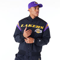 New Era LA Lakers NBA Panel Bomberjacke Black - Soulsideshop