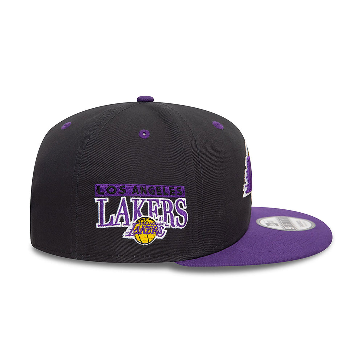 New Era  LA Lakers NBA Team Colour 9FIFTY Snapback Cap Black - Soulsideshop