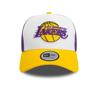 New Era LA Lakers NBA 9FORTY A-Frame Trucker Cap Yellow - Soulsideshop