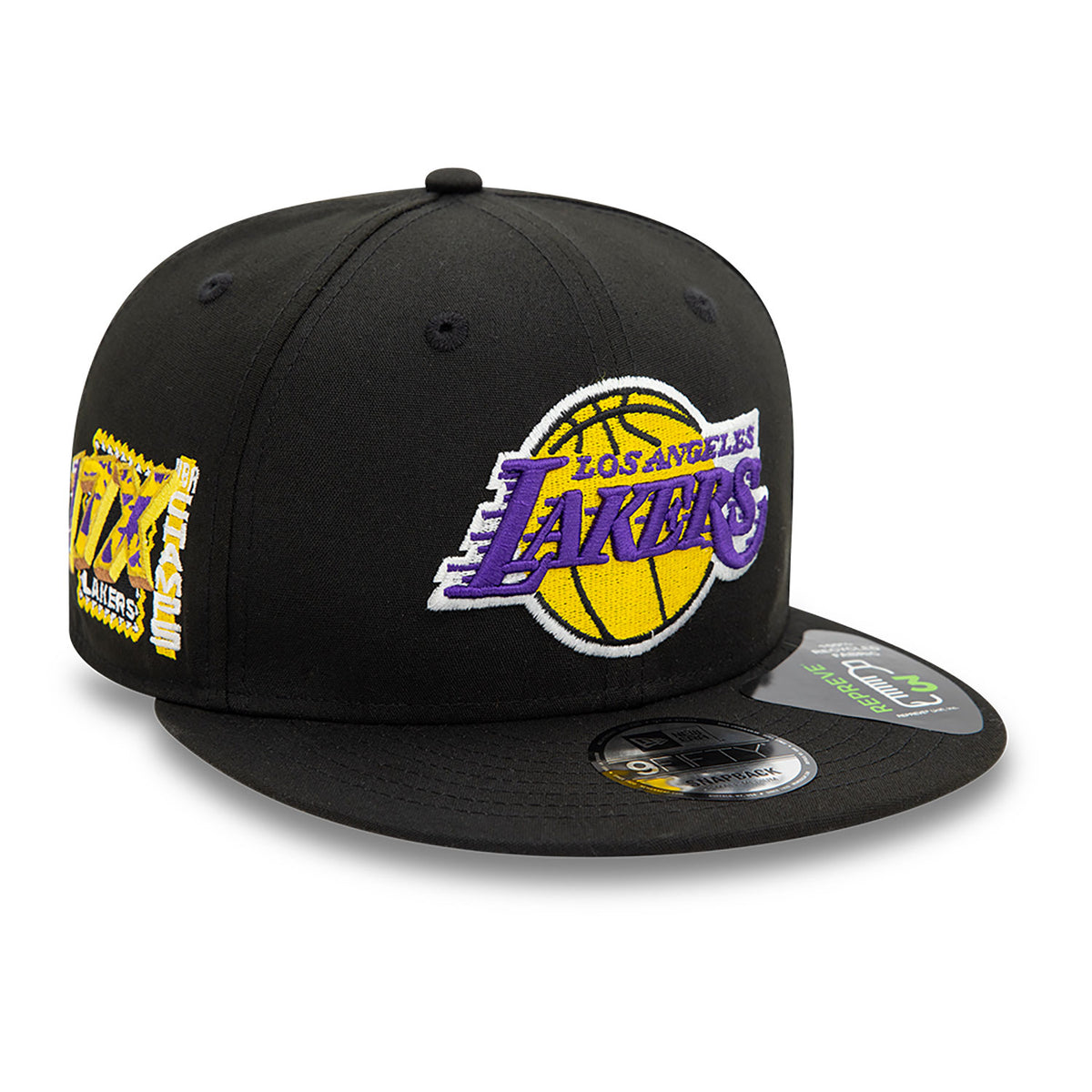 New Era LA Lakers Repreve 9FIFTY Snapback Cap Black - Soulsideshop