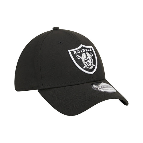 New Era Las Vegas Raiders NFL Team Logo 39THIRTY Stretch Fit Cap Black - Soulsideshop