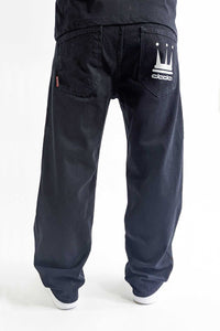 DADA Supreme Minimalist Loose Fit Jeans Black - Soulsideshop
