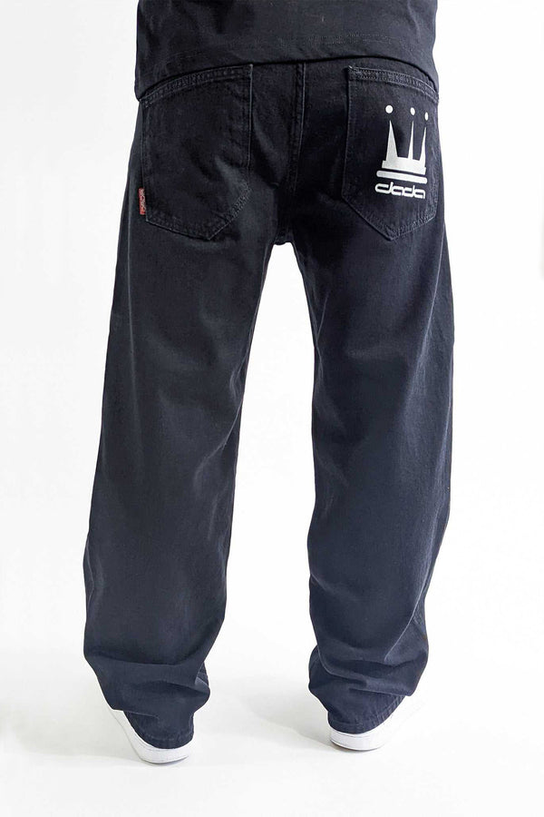 DADA Supreme Minimalist Loose Fit Jeans Black - Soulsideshop