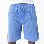New Era Arch Logo Mesh Shorts Blue
