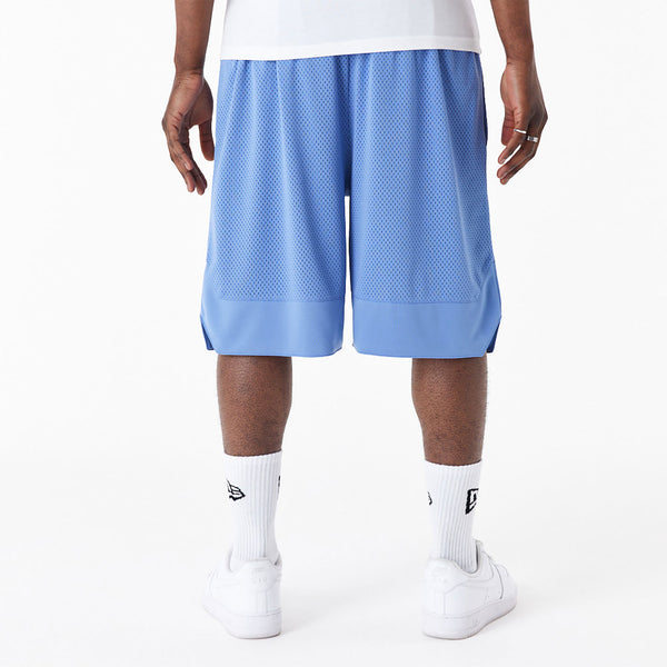 New Era Arch Logo Mesh Shorts Blue