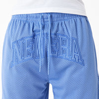 New Era Arch Logo Mesh Shorts Blue