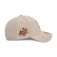 New Era Basketball Pizza Repreve 9FORTY Verstellbare Cap Beige - Soulsideshop