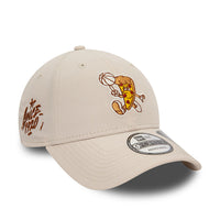 New Era Basketball Pizza Repreve 9FORTY Verstellbare Cap Beige - Soulsideshop