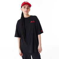 New Era Food Graphic Oversized T-Shirt Black