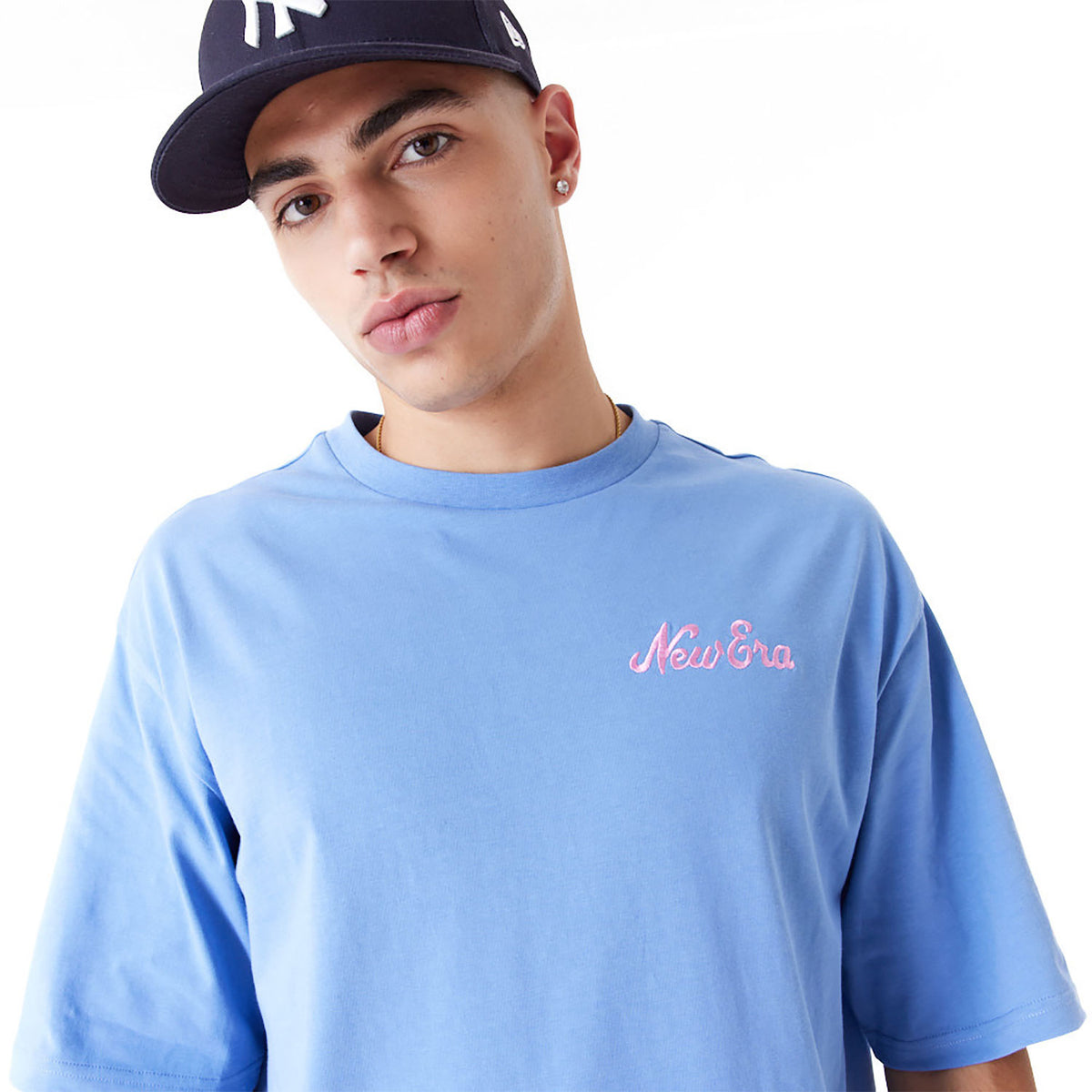 New Era Food Graphic Oversized T-Shirt Blue