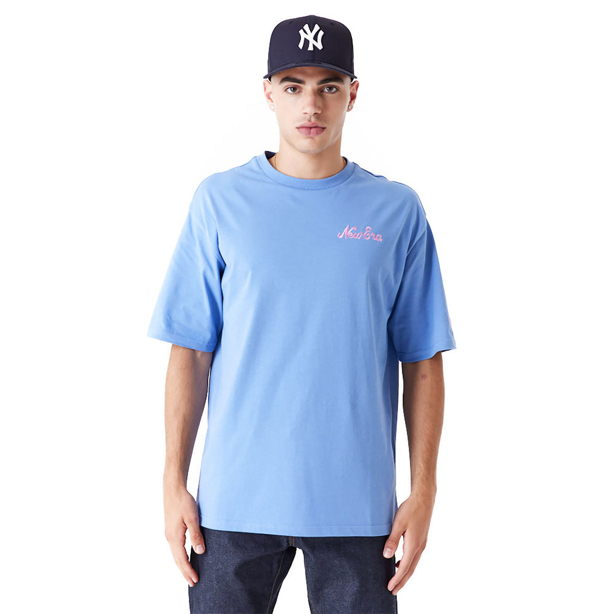 New Era Food Graphic Oversized T-Shirt Blue