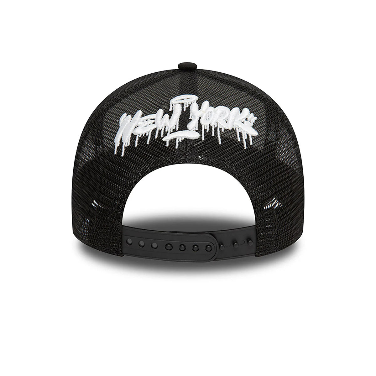 New Era Hot Dog Graphic A-Frame Trucker Cap Black - Soulsideshop