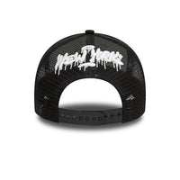 New Era Hot Dog Graphic A-Frame Trucker Cap Black - Soulsideshop