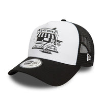 New Era Hot Dog Graphic A-Frame Trucker Cap Black - Soulsideshop