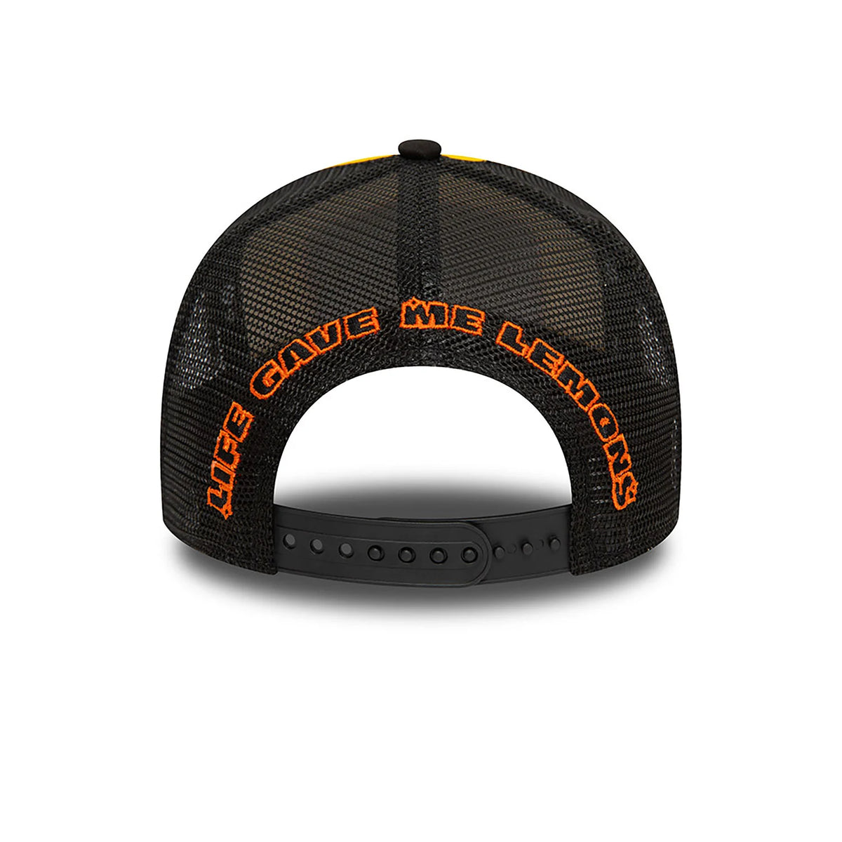 New Era Lemon Stand Patch A-Frame Trucker Cap Yellow - Soulsideshop
