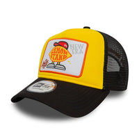 New Era Lemon Stand Patch A-Frame Trucker Cap Yellow - Soulsideshop