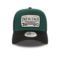 New Era Patch E-Frame Trucker Cap Green